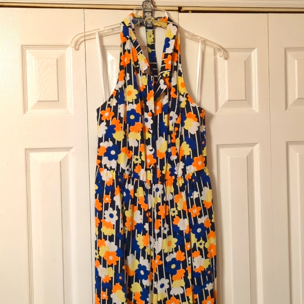 Modcloth Jumpsuit Flower Print
